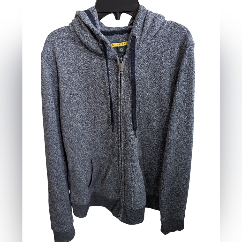 Prince & Fox Navy Heather Zip-Up Jacket